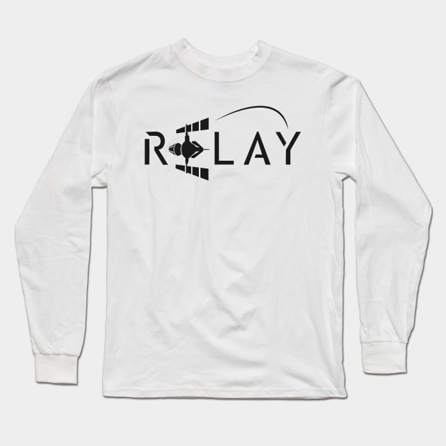 Relay Logo - Black Long Sleeve T-Shirt by relay_sc